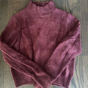 wilfred burgundy turtleneck sweater